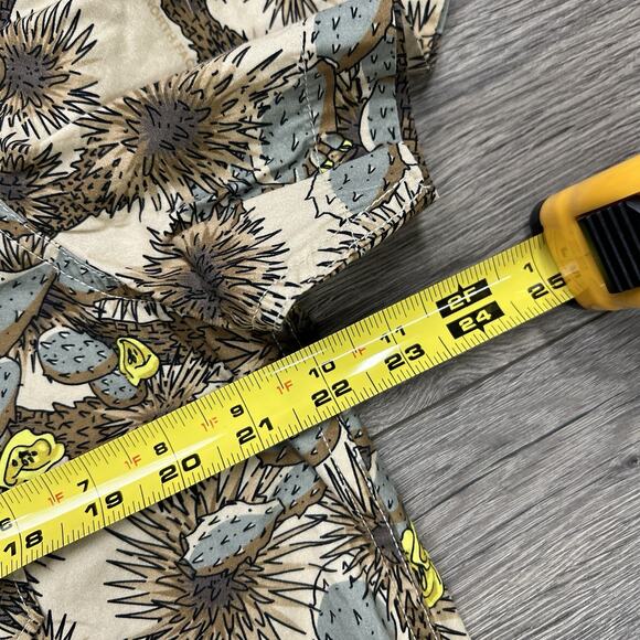 The North Face Baytrail Shirt Size Large Mens Brown Gravel Tnf Cactus Print $75 - Picture 6 of 12